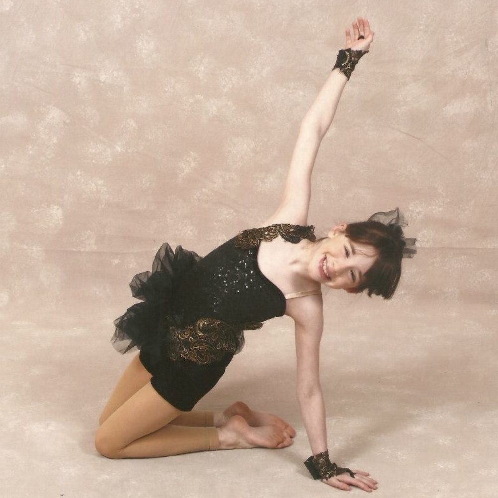 Weissman Black and Gold Sequin Dance, Intermediate Child